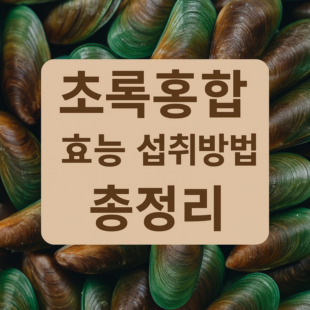 초록홍합 효능 및 섭취방법 썸네일