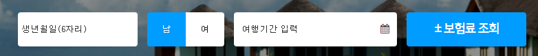 여행자보험 인터넷가입 방법