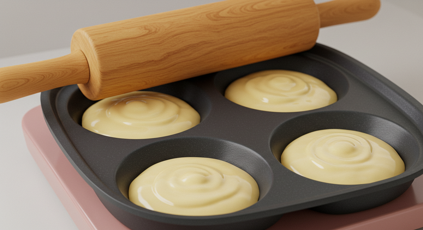 커스터드 크림 빵 만들기