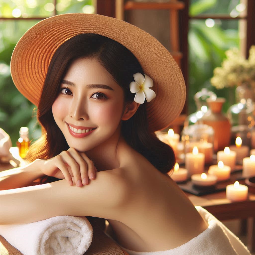 피부,체형관리 샵 배경