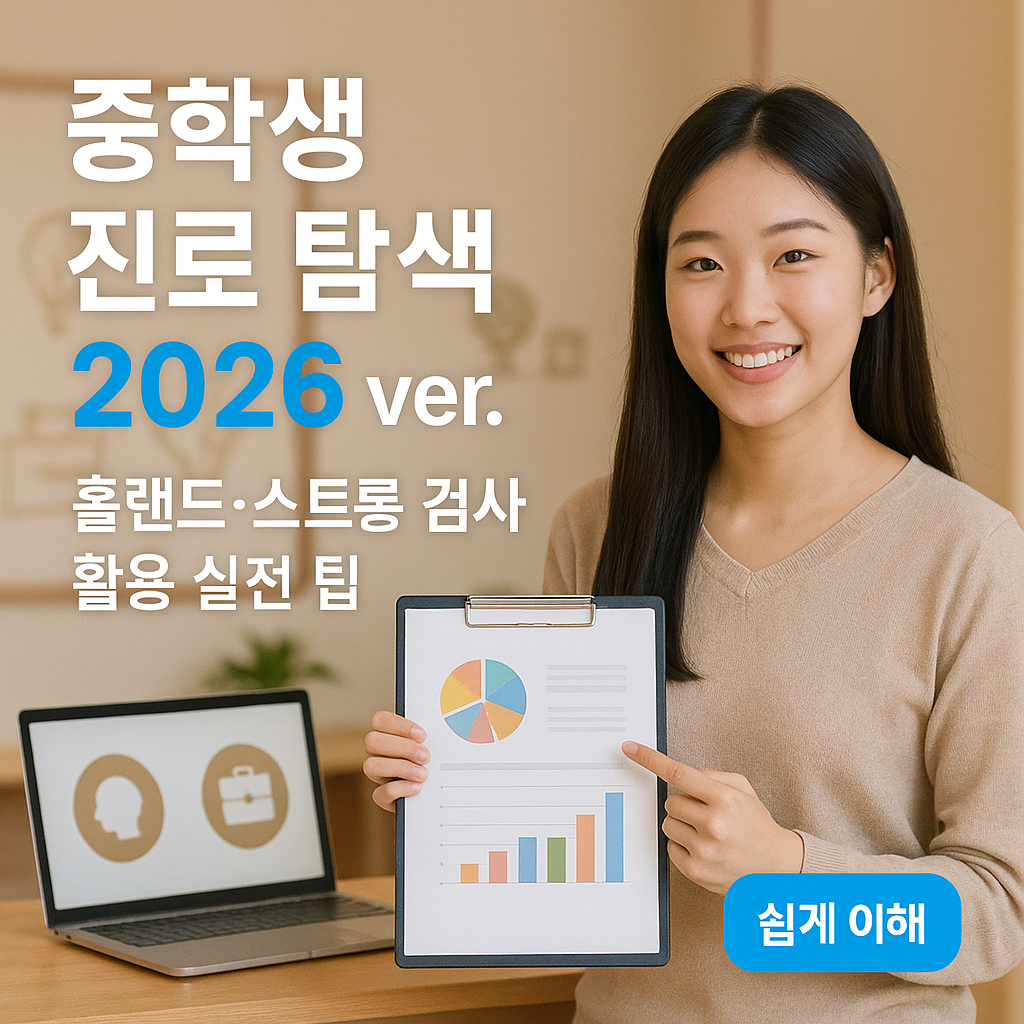 중학생 진로 탐색 2026 ver. ｜ 홀랜드&middot;스트롱 검사 활용 실전 팁