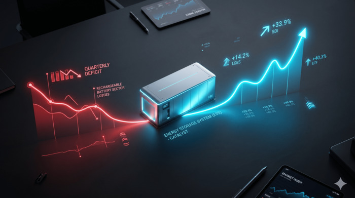 2차전지 관련주 적자 돌파 상승 그래프 이미지