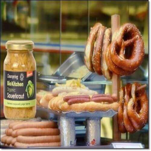사우어크라우트 유래, 소시지와 사우어크라우트