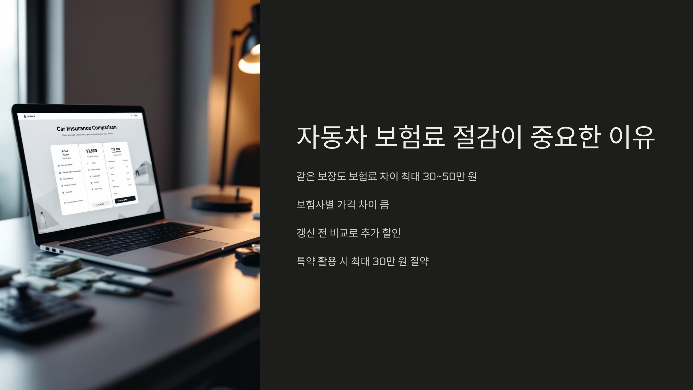 자동차 보험료 절감이 중요한 이유