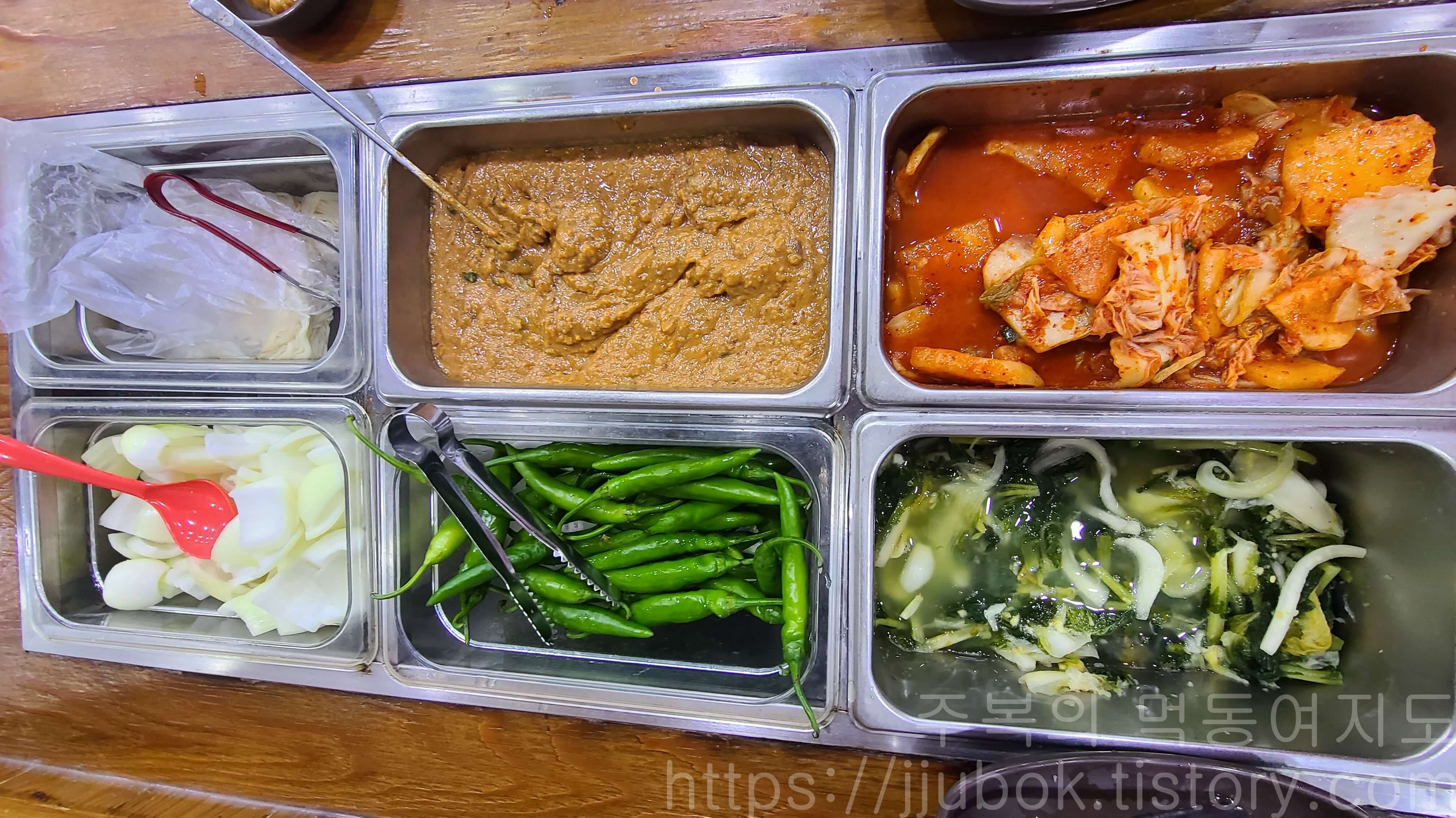 고향옥-얼큰순대국-셀프바