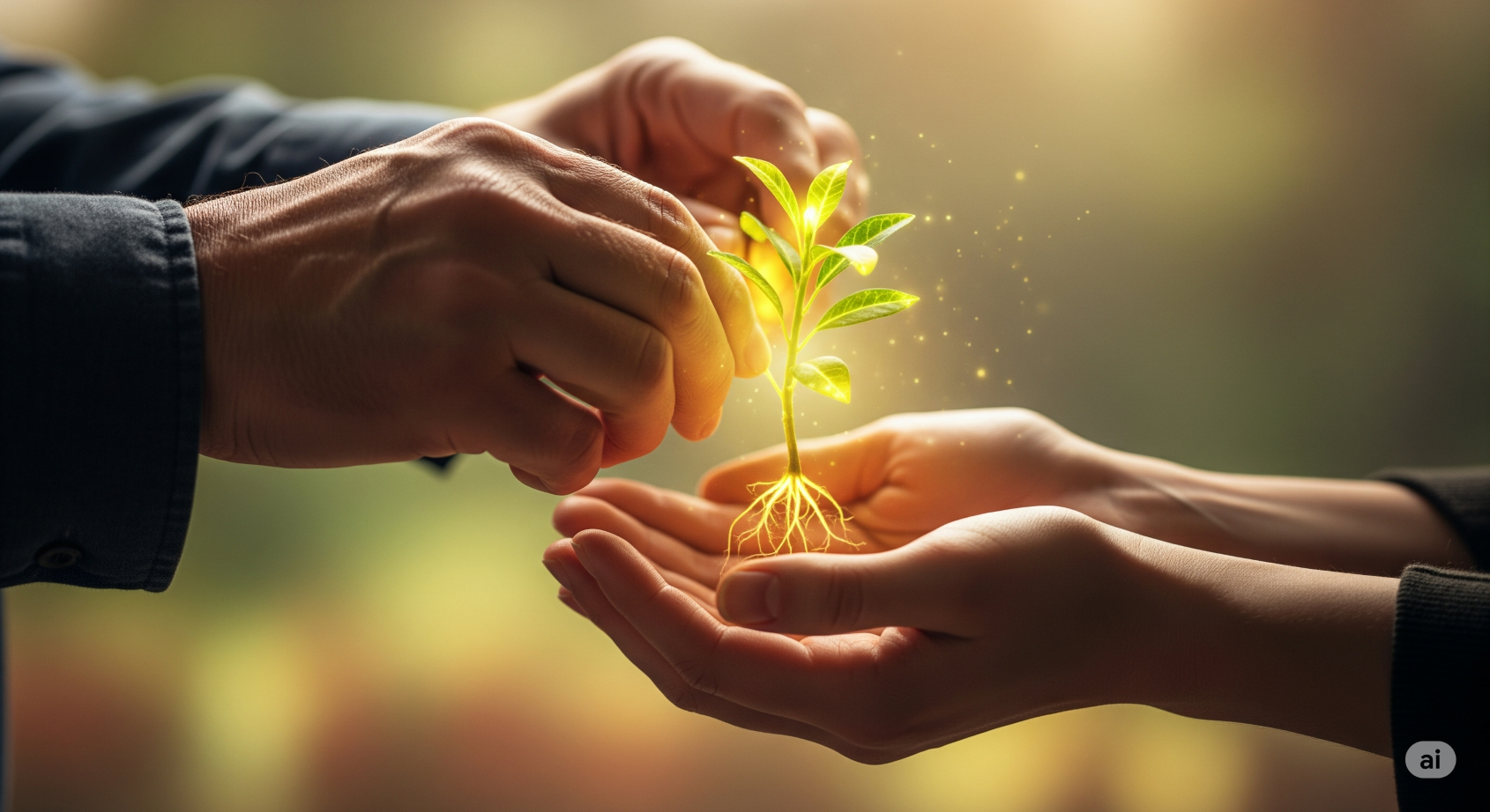 나눔의 미덕을 보여주는 이미지