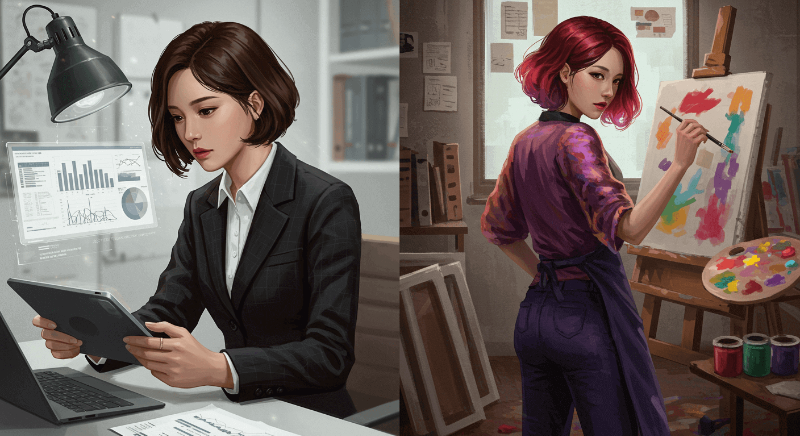 좌뇌형 VS 우뇌형