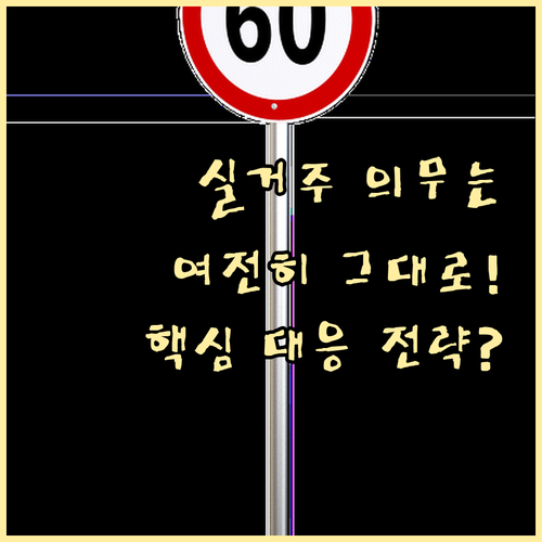 전매 제한 완화에도 변동 없는 실거주..