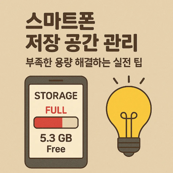 스마트폰 저장 공간 관리 - 커버이미지