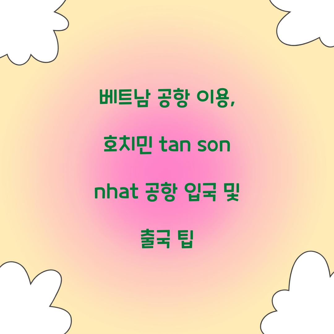 베트남 공항 이용