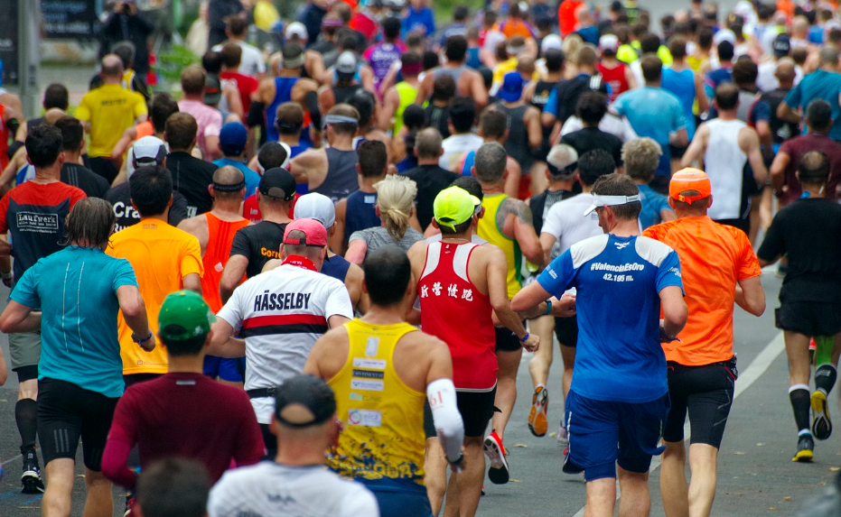 마라톤 준비 과정 사진