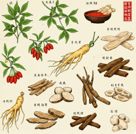 여러가지 한약재