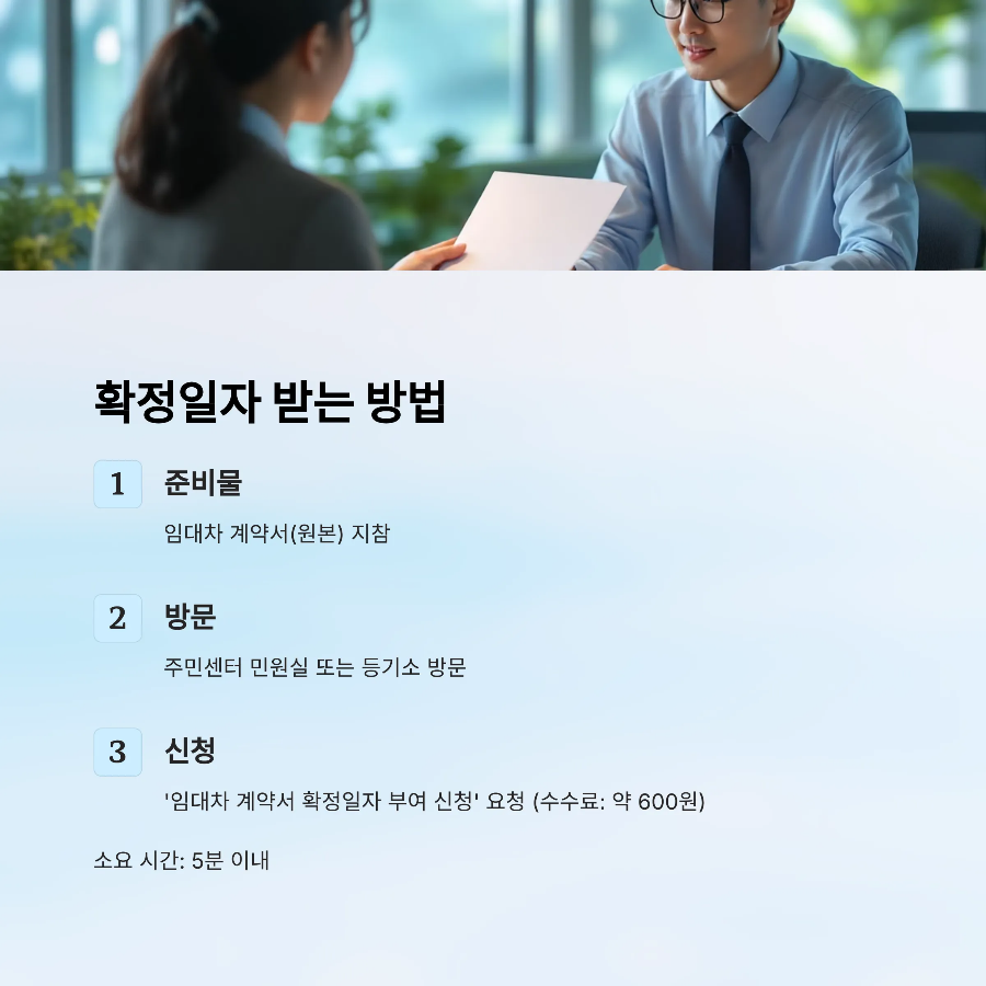 확정일자 받는 법