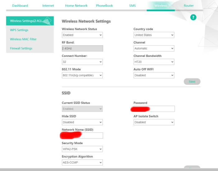 benton 와이파이 패스워드설정 화면