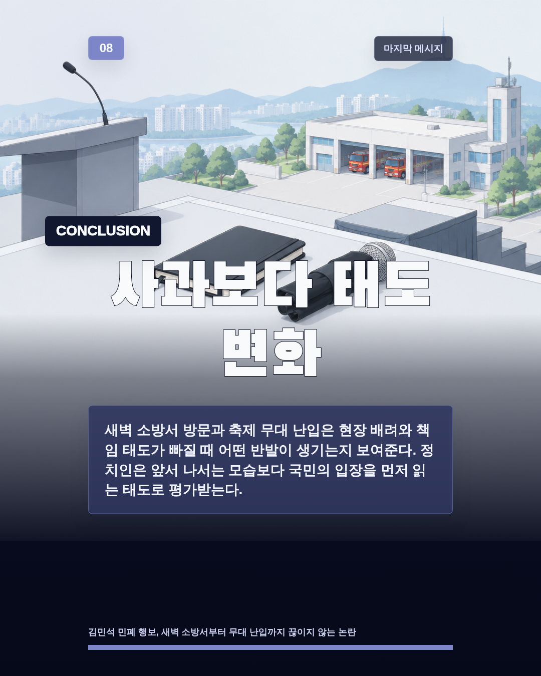 사과보다 태도 변화