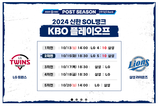 2024 KBO 플레이오프 일정