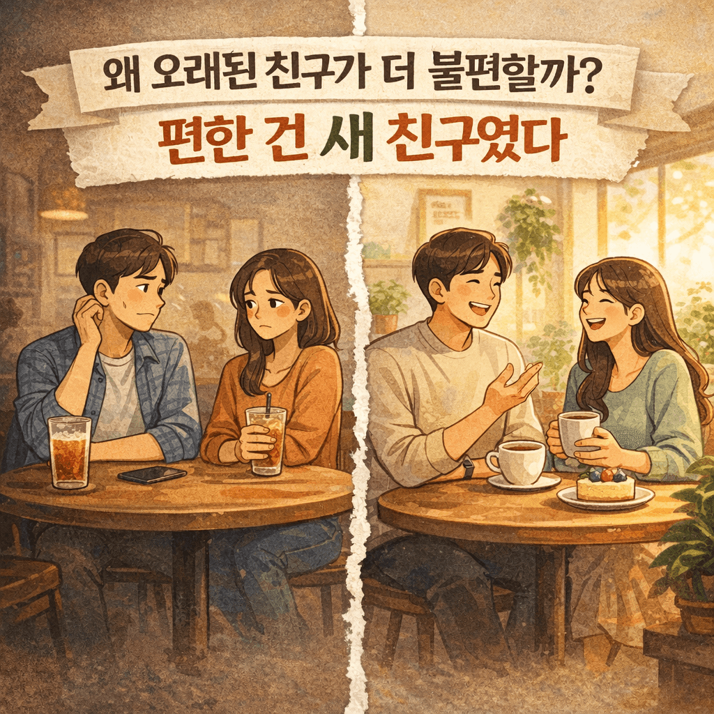 왜 오래된 친구보다 새 친구가 더 편할까 심리학적 이유