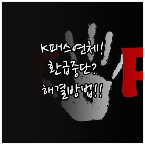 K-패스 카드 연체 시 환급금 지급 ..