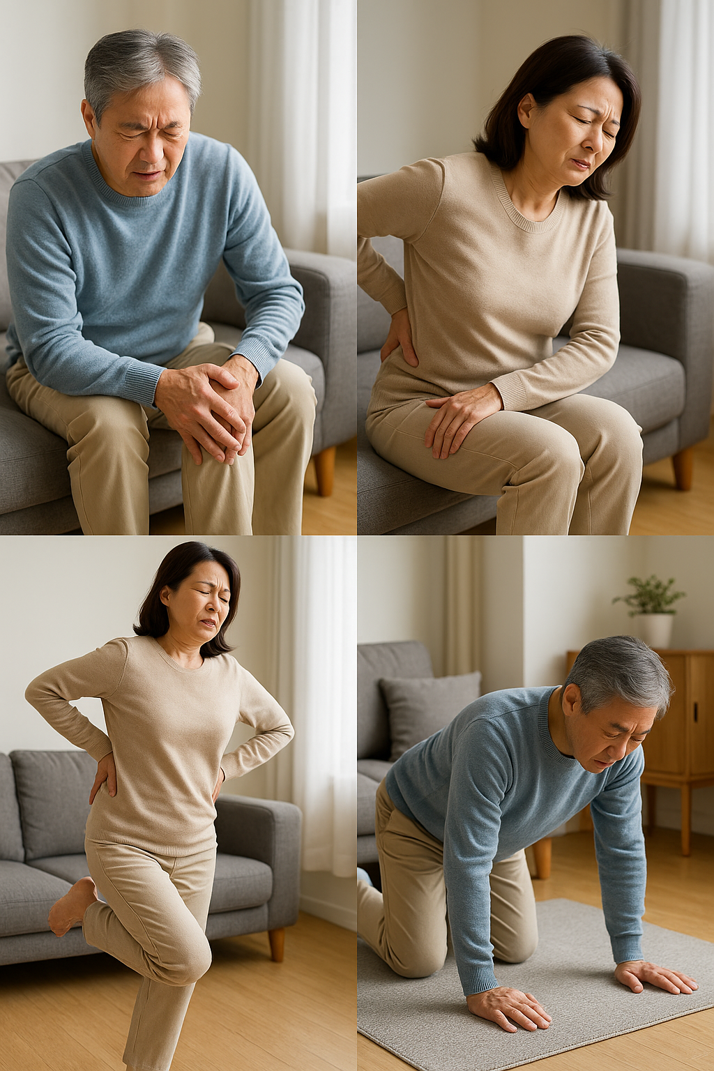 중년 관절염 관리와 운동법 (무릎, 허리, 일상관리)