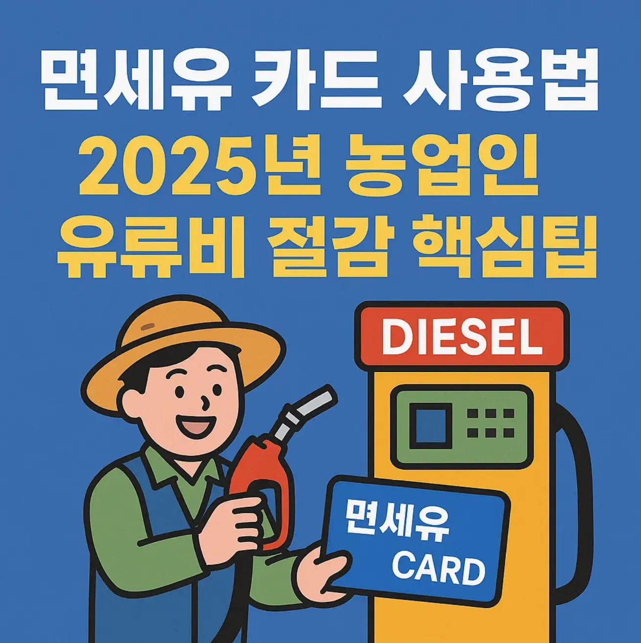 면세유 카드 사용법, 2025년 농업인 유류비 절감 핵심팁