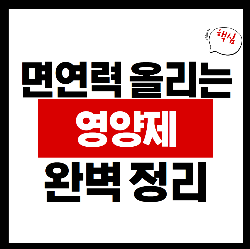 면역력 높이는 영양제