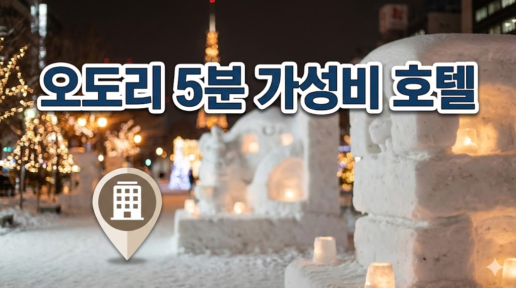 오도리공원 도보 5분 가성비 호텔 2026｜오도리 호텔 추천 (눈축제&middot;쇼핑&middot;교통까지)