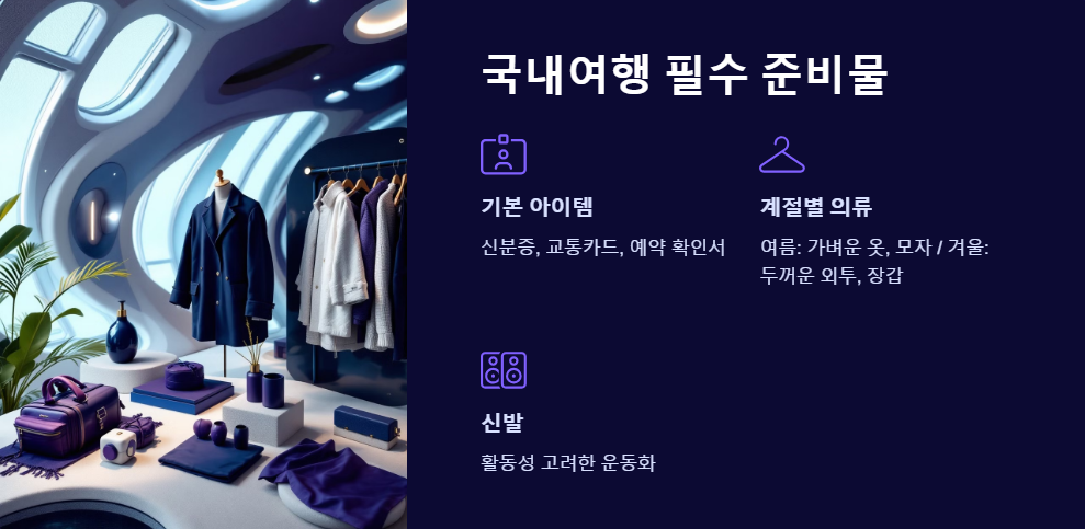 여행준비물