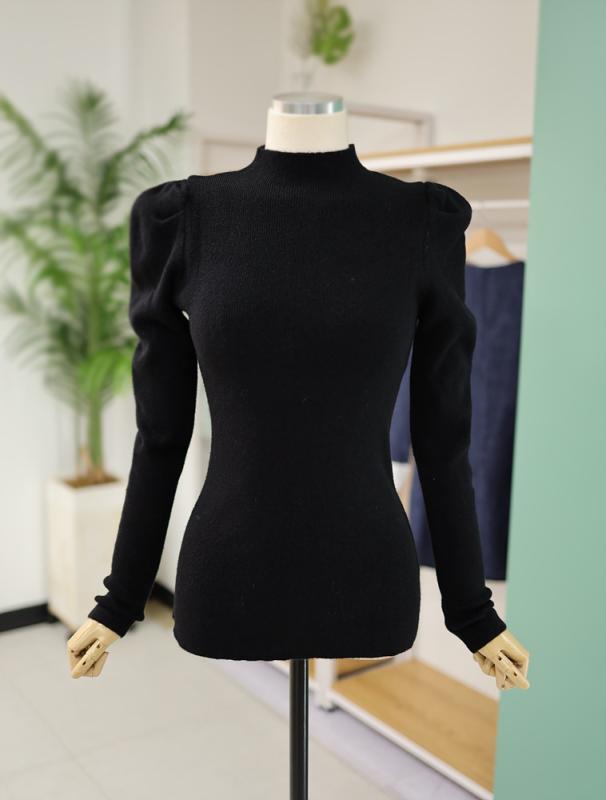 르샵 터틀넥 퍼프소매 긴팔 니트 TM9KP385