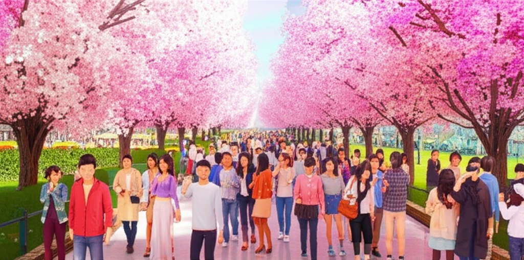 전국 벚꽃 만개 시기 분석 및 인파 ..