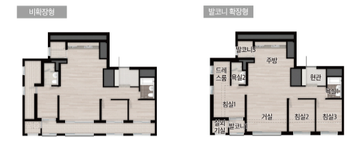 군산 한라비발디 센트로 평면도