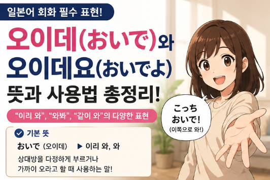 오이데 뜻 "애니에서 맨날 나오는데 뜻은 몰랐다..." 오이데요 의미 사용법 전부알려드림5