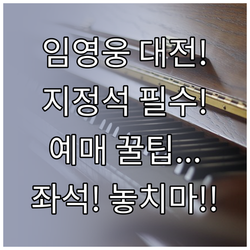 임영웅 전국투어 대전 콘서트 전석 지..