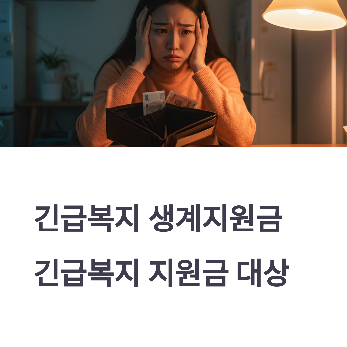 긴급복지 생계지원금