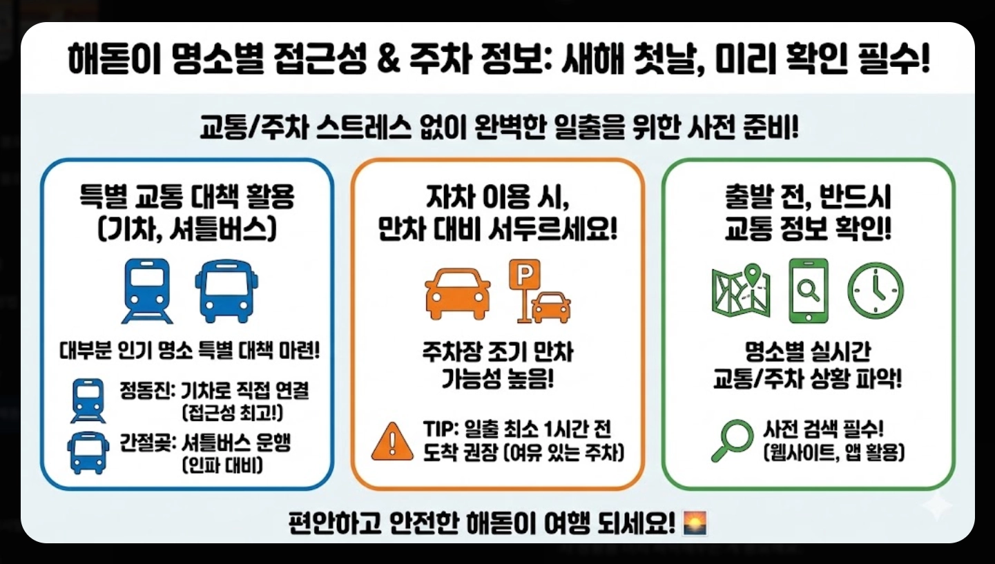 2026년 1월 1일 해돋이 시간 전국 총정리
