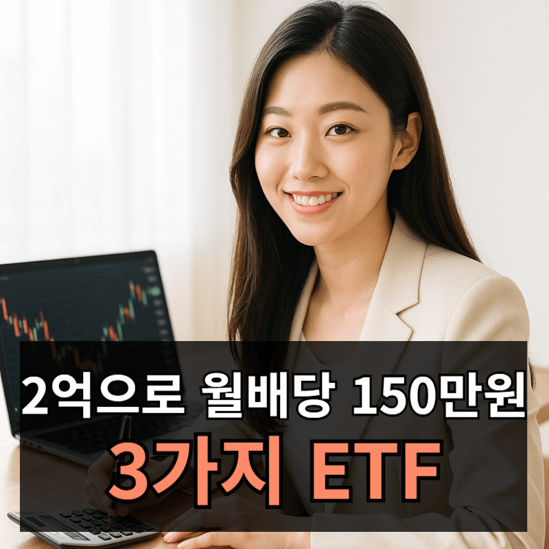 2억으로 월배당 150만원 만드는 3가지 ETF 투자 방법