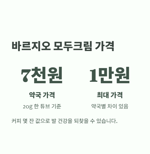 바르지오 모두크림 가격