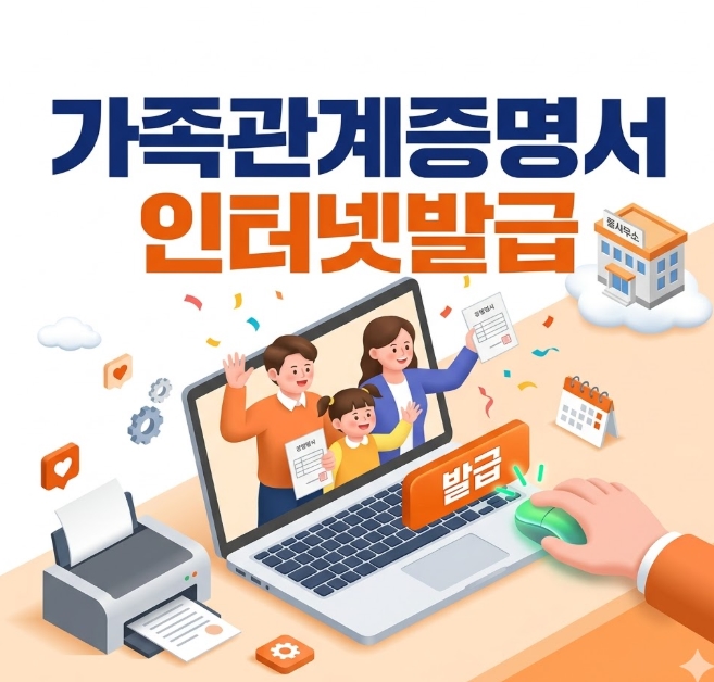 가족관계증명서 인터넷발급 민원24 신청방법