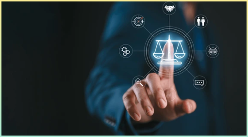 윤리와 편향 문제를 생각할 수 있는 AI를 다루는 이미지.