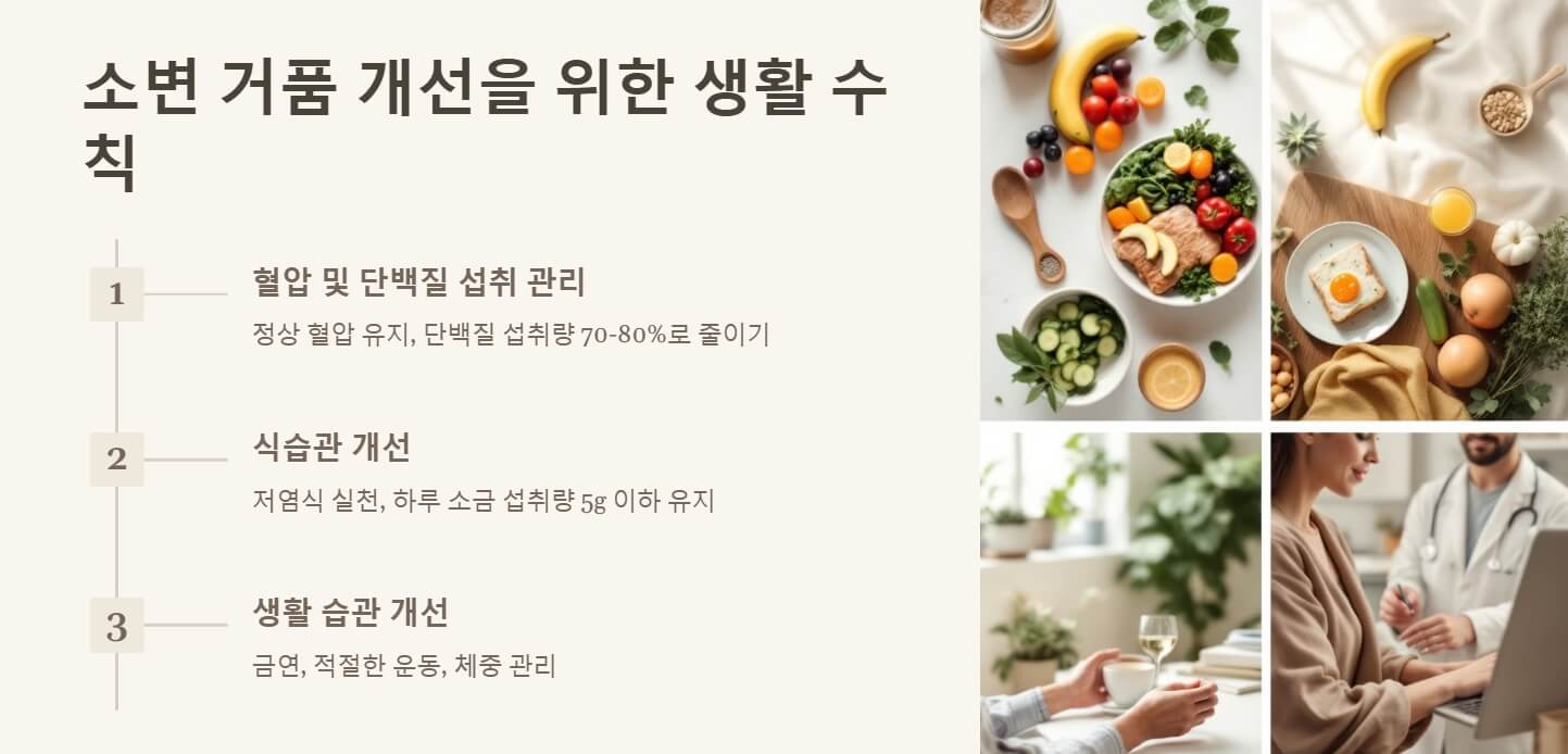 소변 거품 원인 없애는법
