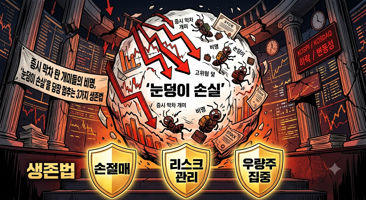 증시 막차 탄 개미들의 비명