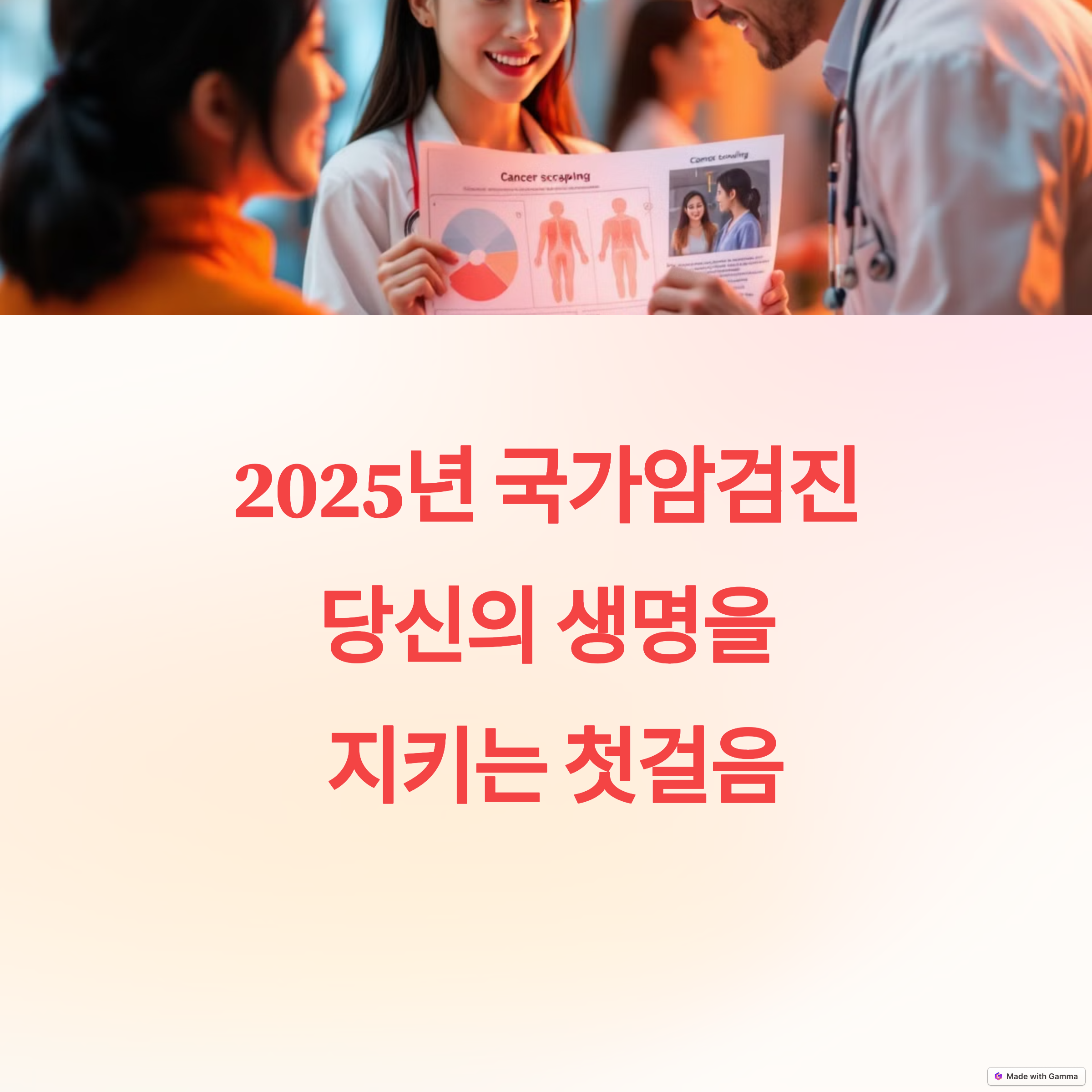 2025 국아암검진 대상자 와 검진방법