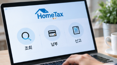 부가가치세 예정고지 금액 조회