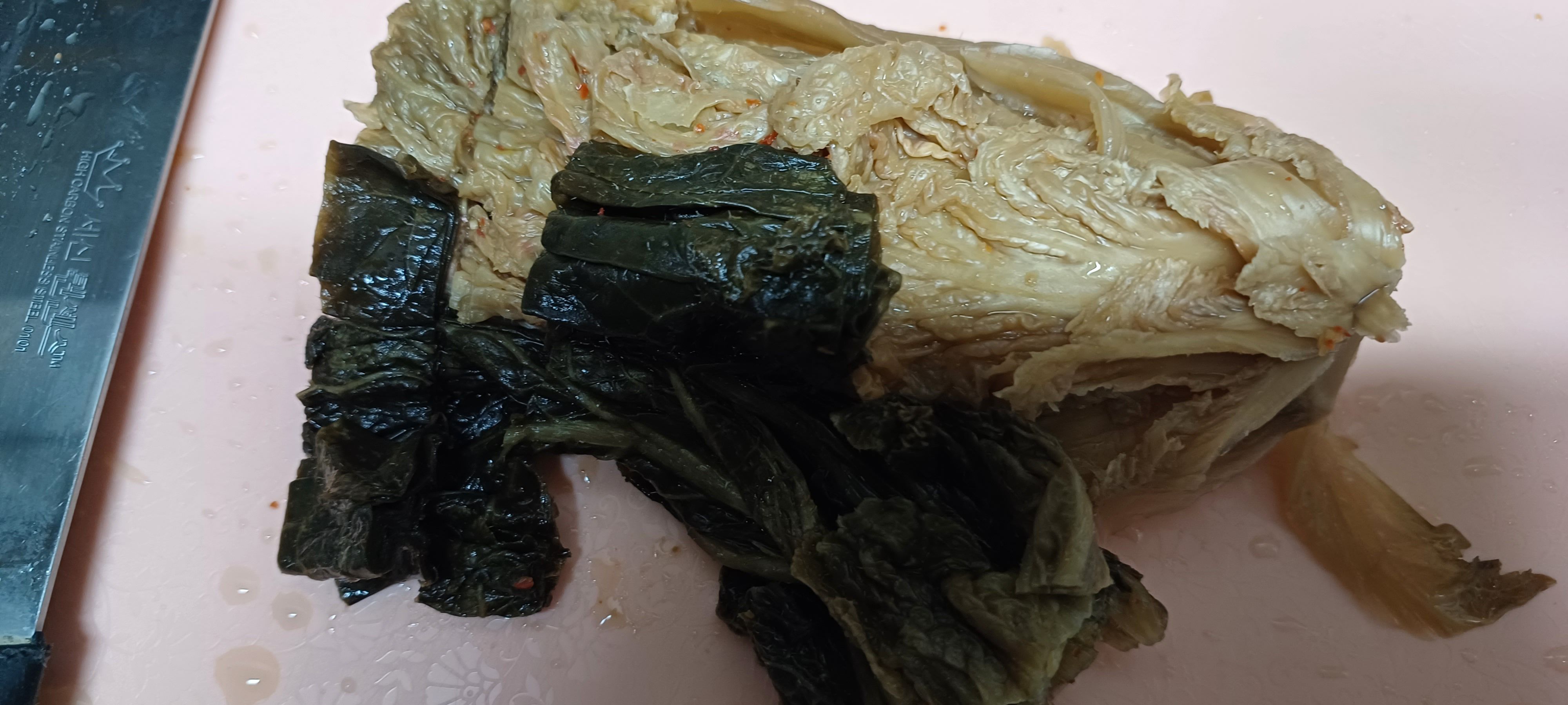 씻어서 배추김치 준비하기