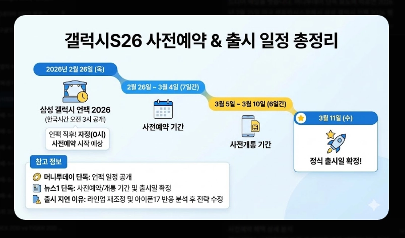 갤럭시S26 사전예약 일정 [2026년 최신] 사은품 혜택 및 예약 성공 전략 7가지