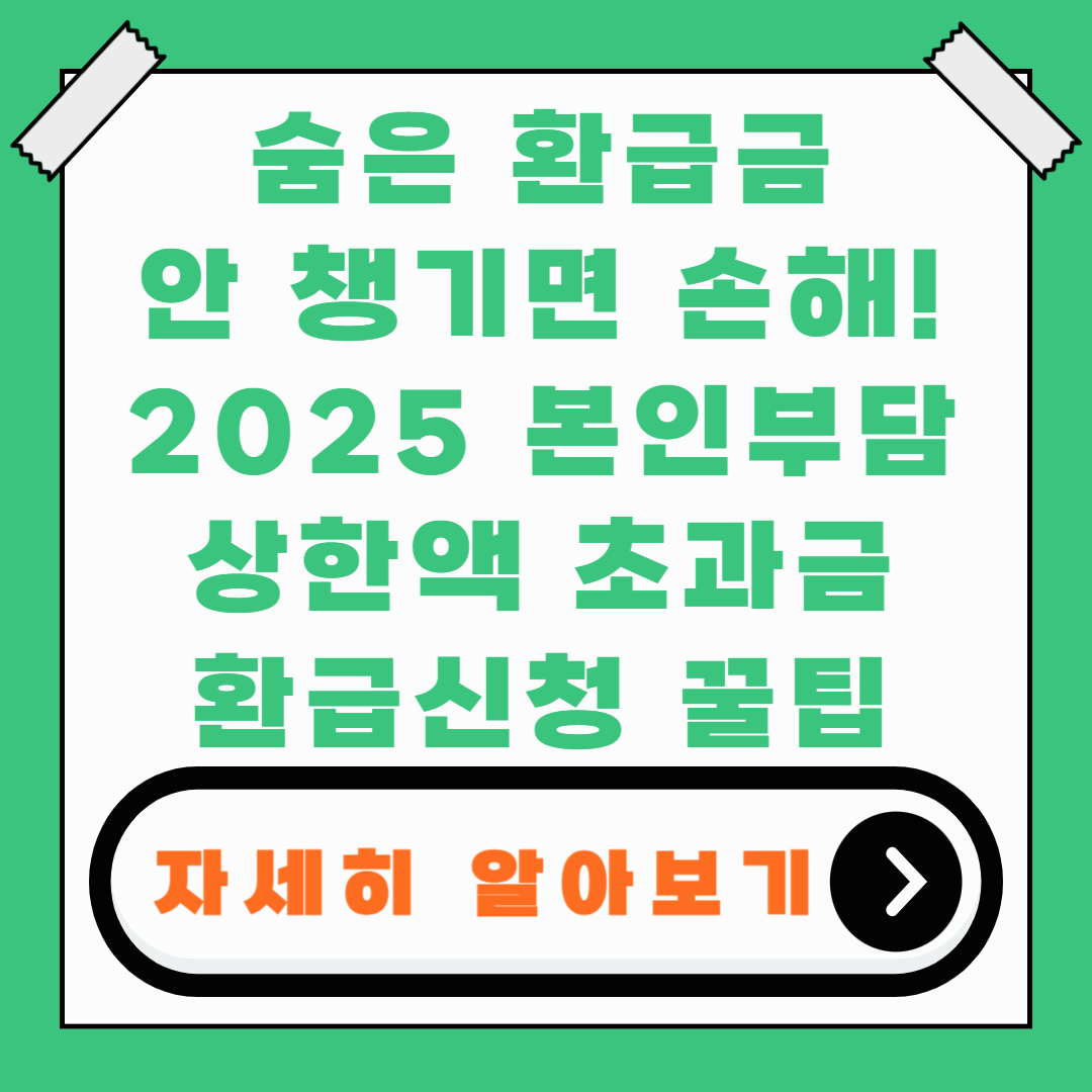 본인부담상한액 초과금 환급신청