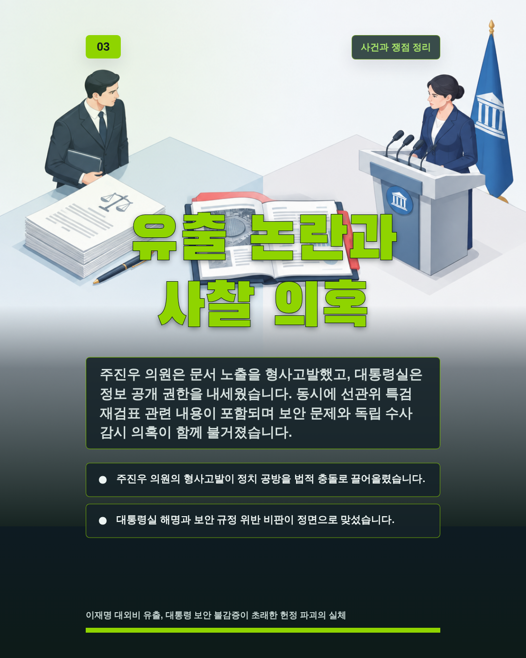 유출 논란과 사찰 의혹