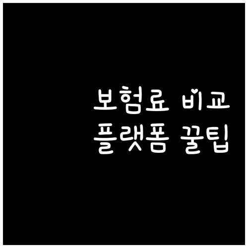 스쿠터 보험료 비교 플랫폼별 장단점과..
