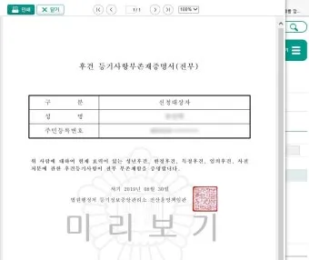 등기사항전부증명서 발급 시 주의사항 정리집_14