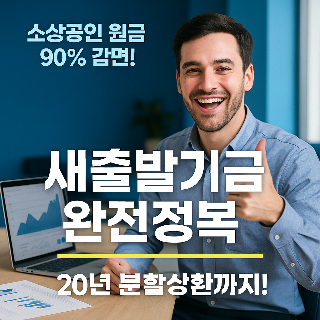 소상공인 원금 90% 감면! 새출발기금 완전정복