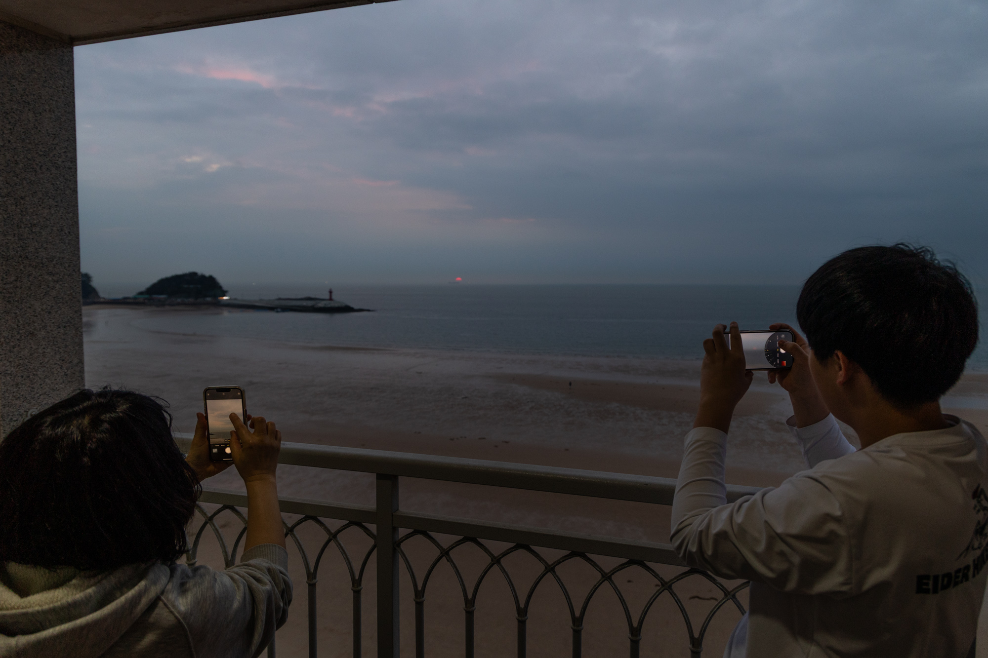 만리포해수욕장 노을